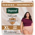 thumbnail image 1 of Ropa interior para incontinencia y posparto Depend Silhouette XL, 1 of 8