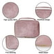 thumbnail image 3 of Bolsa de maquillaje, organizador de maquillaje de viaje, bolsas para brochas de maquillaje, color rosa, 3 of 6