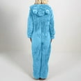 thumbnail image 6 of Moxiu Women Winter Warm Furry Sherpa Romper Fleece  one-piece  Pajama One Piece Zipper Fuzzy Hooded Jumpsuit Sleepwear Loungewear,One Piece Pajamas for Women Plush Homewear 2023, 6 of 6