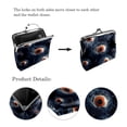 thumbnail image 3 of Eyeball Elegant Microfiber Coin Purse with Zinc Alloy Jaws, Compact 4.3x4.7 in Size for Men and Women - for Coins and Small Essentials, 3 of 7