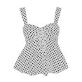 thumbnail image 4 of PBFRDSJ Women Polka Dot Halter Top Y2K Backless Going Out Streetwear Square Neck Sleeveless Camisole Tops, 4 of 5