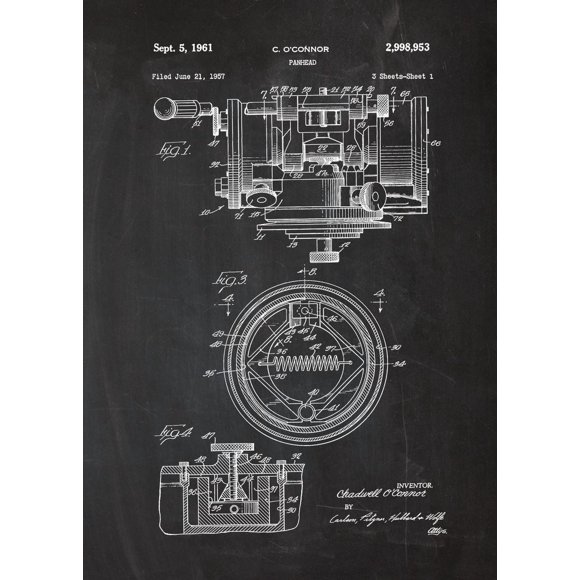 Engine Motor Mechanic Blueprints Posters Picture Vintage Mechanical Enthusiast Wall Art Decor Home Decoration For Living Room50 x 70 cm (without frame),SKU-28