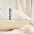 thumbnail image 3 of Unique Bargains Striped Throw Pillow Covers Pack of 2 Grey 20" x 12", 3 of 7
