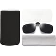 thumbnail image 6 of Polarized Clip- Flip Up Metal Clip Rimless Sunglasses for Prescription Glasses, 6 of 6