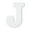 J, variant on 6 Pack: 9" White MDF Whimsy Letter by Make Market