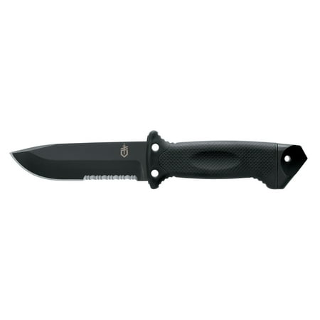 Gerber LMF II Black Serrated Edge Infantry Knife with Sheath