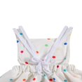 thumbnail image 4 of Bébé Fille Polka Dot Robe Arc-en-Ciel Sans Manches Bretelles Tenues de Soleil, 4 of 6