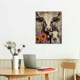thumbnail image 2 of Creowell Highland Cow Wall Art Cow Wall Art Farmhouse Wall Art Animal Canvas Wall Art Cow Picture Farmhouse Canvas Wall Art Highland Cow Canvas Cow Poster for Home Farmhouse Decor 16x20 inch, 2 of 3