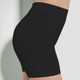 thumbnail image 6 of Ierhent Stretchy Shorts for Women Womens Juniors Vintage Summer High Waisted Folded Hem Shorts(Black,M), 6 of 6