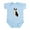Sky Blue, variant on - Boston Terrier Baby Light Bodysuit - Baby Light Bodysuit, Size Newborn - 24 Months