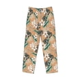 thumbnail image 6 of Uemuo Tropical Leaves Flower Pattern Men's Wide Leg Palazzo Lounge Pants with Pockets Light Weight Loose Comfy Casual Pajama Pants-XX-Large, 6 of 9
