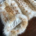 thumbnail image 5 of Women's Brown Faux Fur Deer Print Leg Warmers, Whimsical Animal Print Boot Socks with Bow and Pom-Pom, Cozy Winter Fashion for Fall and Holiday Outfits, 5 of 7