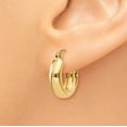 thumbnail image 3 of 14k Yellow Gold 4.75mm Round Hoop Earrings, 3 of 8