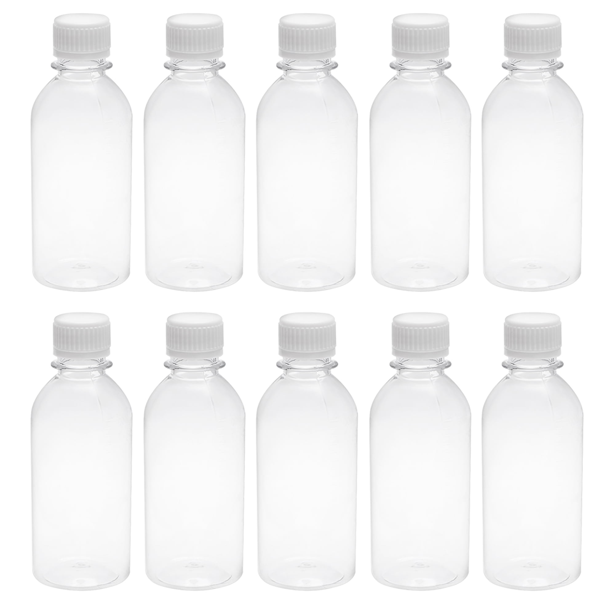 Uxcell Plastic 6.8 oz/200ml Small Mouth Reagent Bottle, 10 Pack
