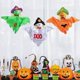 thumbnail image 4 of Colgante de decoración fantasma de 3 uds, colgante de manga de viento de paja fantasma de calabaza, colgante de Halloween brillar Electrónica, 4 of 4