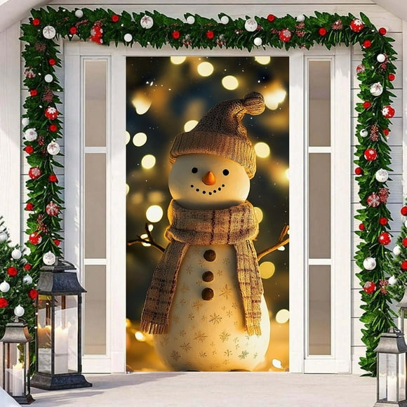 Outdoor Patio Door Curtain - Decorative Fabric, for Porch, Garden and Photo Backdrop, Weather-Resistant, Easy Installation