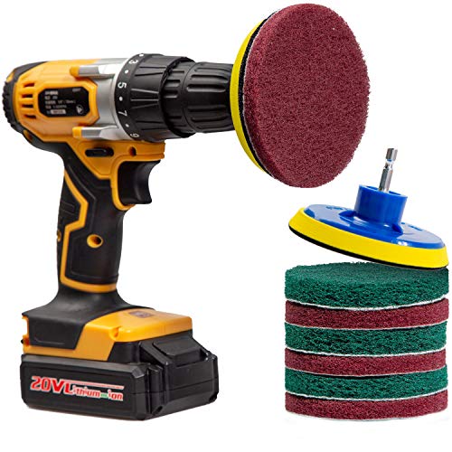 Buy Holikme 7 Pack Drill Brush Attachments Set, 4 Inch Tile Scrubber