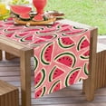 thumbnail image 6 of Summer Watermelon Table Runner, Pink Melons Fruit Kitchen Dining Table Decoration, Seasonal Indoor Outdoor Home Decor Party Supply 13.8 x 90 Inch, 6 of 6