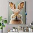 thumbnail image 4 of Qisvanset Framed Canvas Wall Art 12x16 Inch Earth Tone Bunny Botanical Kids Nursery Print Art, 4 of 5