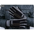 thumbnail image 3 of Guantes para hombre, guantes de invierno de piel de ante grueso con pantalla táctil (forro polar) (negro), 3 of 5