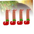 thumbnail image 3 of WRITWAA 4 Pcs Floor Protectors for Chairs Assorted Color Socks Shape Christmas Theme Home Decoration Office Use, 3 of 8
