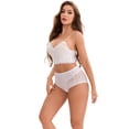 thumbnail image 5 of DARING DIVA Women's High Waisted Tummy Control Lace Mesh Underwear Briefs XXL White, 5 of 6