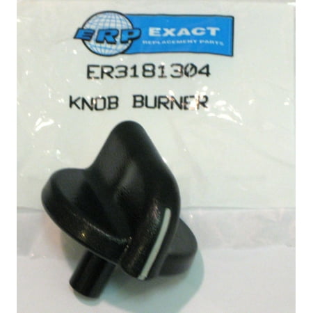 WP3181304 for Whirlpool Kitchenaid Gas Range Burner Knob Black PS337765