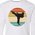 thumbnail image 4 of Inktastic Karate Martial Arts Silhouette Long Sleeve Youth T-Shirt, 4 of 5