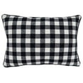 thumbnail image 2 of Fennco Styles Buffalo Plaid Merry Decorative Throw Pillow Cover 12" W x 18" L - Black & White Holiday Cushion Case for Christmas, Couch, Living Room, Bedroom and Office Décor, 2 of 3