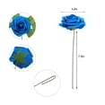 thumbnail image 6 of Deago 25 Pcs Artificial Flowers Real Looking Foam Fake Roses with Stems for DIY Wedding Bouquets Bridal Shower Centerpieces Party Home Decorations (Gray), 6 of 6