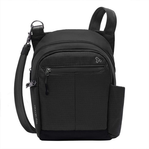 Bolsa Travelon Anti-Theft Active Tour negra 23x28x9 cm