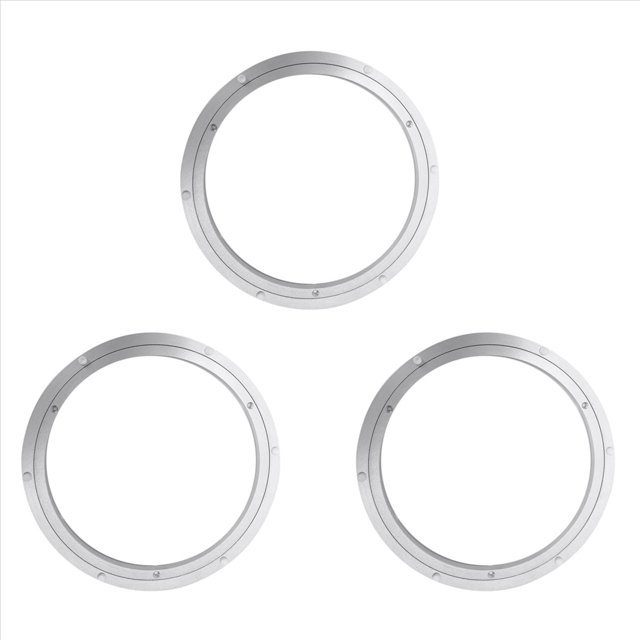 3X Aluminium Rotating Turntable Bearing Swivel Plate 12 Inch Silver,3 x Aluminium Rotating Bearing Turntable,Silver