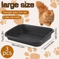 thumbnail image 2 of Caja de arena para gatos Artuxer Low Entry, extra grande, tamaño x3, gris oscuro, 2 of 7