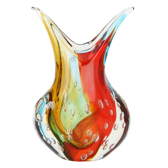 GlassOfVenice Murano Glass Sommerso Vase - Venetian Sunrise
