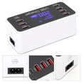 thumbnail image 2 of Cargador USB con pantalla LCD, carga rápida tipo C de 8 puertos, 40W para teléfono, tableta y computadora (enchufe de la UE), 2 of 9