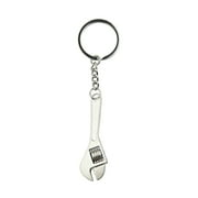 KERISTE Car Metal Wrench Style Key Chain Creative Fashion Silver Compact Keychain