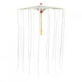 thumbnail image 4 of Handmade Oiled Paper Umbrella with Ribbon Art Decor Vintage Parasol for Dance Perform Wedding PropCream White, 4 of 8