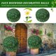 thumbnail image 3 of Bola de boj artificial topiaria - Bola de hierba milanesa de 3 capas para decoración de hogar, jardín, boda, fiesta, protección UV ambiental., 3 of 7