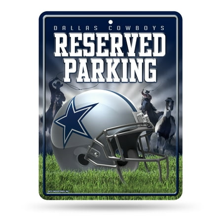 Nfl Pub Sign - Dallas Cowboys Official NFL 8.5 inch x 11 inch Metal Parking Sign by Rico Industries