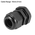 thumbnail image 2 of NPT1/2 Cable Gland 8mm-14mm Wire Hole Waterproof Nylon Joint Adjustable Locknut with Washer Black 5 Pieces, 2 of 3