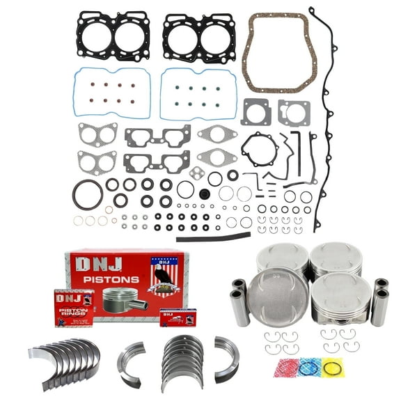 DNJ EK715A Engine Rebuild Kit Fits Cars & Trucks 1999-2006 Saab Subaru 9-2X Baja Forester Impreza Legacy Outback 2.5L SOHC H4 16V 2458cc EJ251 EJ252 EJ253 EJ259