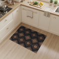 thumbnail image 2 of ODIKA 3'x5' Washable Area Rug Non-Slip, Flatweave, Easy Care Charcoal Abstract Border Bands Floor Covering With Balanced Symmetry for Hallway, Laundry Room, 2 of 7