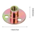 thumbnail image 2 of OUNONA 20Pcs Threaded Insert Nuts Iron for Fastening Nut Installation on Wooden Furniture, 2 of 7