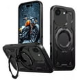 thumbnail image 1 of [PST] iPhone 17e / 16e Ring Case, Shockproof Magsafe Compatible Kickstand Back Cover with Ring Stand, 1 of 5