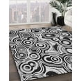 thumbnail image 3 of Ahgly Company Machine Washable Indoor Round Transitional Platinum Silver Gray Area Rugs, 3' Round, 3 of 7
