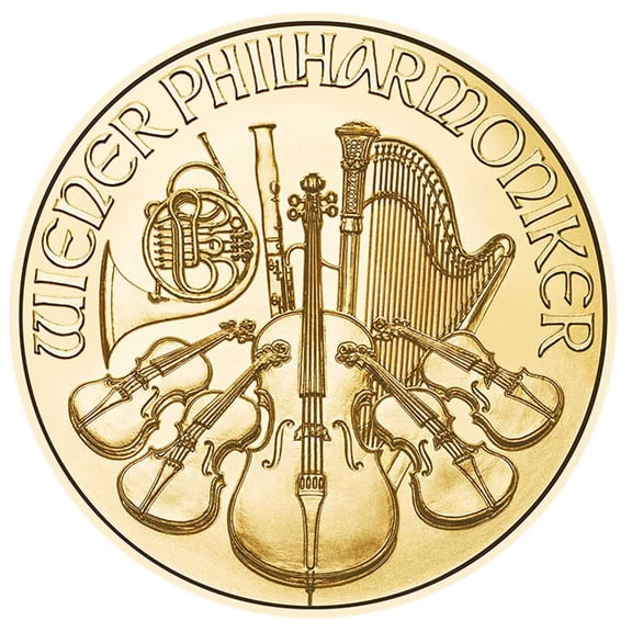 2026 50 Euro Austrian Gold Philharmonic .9999 1/2 oz Brilliant Uncirculated