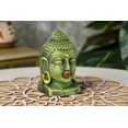 thumbnail image 2 of Sowpeace Brown Terracotta Premium Meditating Buddha Head Tabletop 4 inch Figurine Pack of 1, 2 of 7