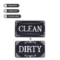 thumbnail image 3 of Dishwasher Magnet Clean Dirty Sign Rectangle Garland Black-Black Version Easy to Slide for Dishwasher Indication, 3 of 4