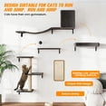thumbnail image 5 of COZIWOW Wall Mounted Cat Furniture, Cat Wall Shelves and Perches, Floating Cat Shelves for Wall Set of 5, Grey, 5 of 9