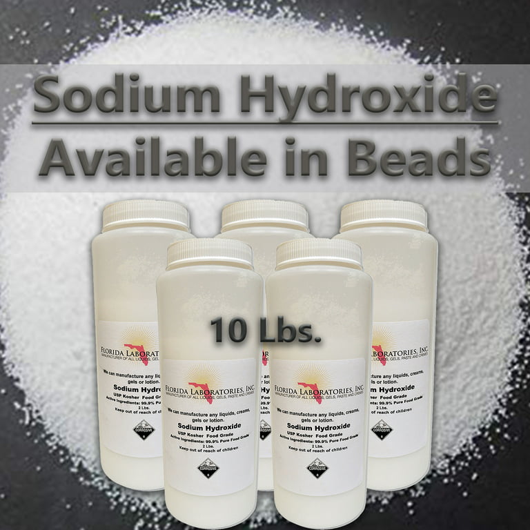 Sodium Hydroxide - Lye - Caustic Soda - NaOH: Essential Depot